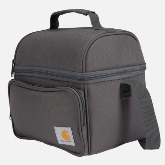 Carhartt Fully Insulated 12 Can Two Compartment Lunch Cooler Gray - Picture 2 of 3